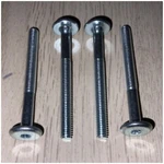 Set Of - Ikea HEX4 Screw Metric Head Cap Steel M6 60 Mm Part # 10051905 155677. Fixed Price $9.77.