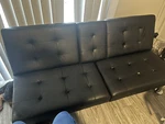 Topeakmart TM3J0T000201 Futon Sofa Bed Fold Up & Down Recliner Couch - Black. Fixed Price $75.00.