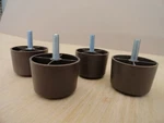 1/2 " Furniture Legs/feet For Sofa, Loveseat, Chair Set 8 With Hardware. Fixed Price $17.75.