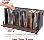 Espresso Dvd Br Multi-media Storage Organizer Box Great For Video Games!. Fixed Price $10.00.