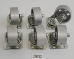 *new* Lot Of 6 Shepherd 9174 2" Silver Iron Swivel Caster 125LBS + Warranty. Fixed Price $42.50.