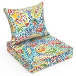 Outdoor Seat And Back Cushion Patio Deep Set Seasonal Chair Cush.... Fixed Price $119.72.