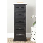 Safavieh Sarina 5-DRAWER Cabinet Distressed Black. Fixed Price $209.28.