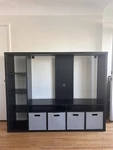 Ikea Lappland Tv Storage Unit Black-brown 72X15 3/8X57. Fixed Price $80.00.