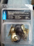 2X Mintcraft 404-1463 Bright Brass Plate Swivel Hooded Ball Casters Black Two. Fixed Price $12.00.