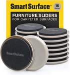 Furniture Sliders For Carpet - 16 Pack 3.5" Round 8295 Coasters Beige. Fixed Price $23.23.
