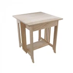End Tables Living Room Unfinished Oak Mission 24.5 Inch Height. Fixed Price $367.99.
