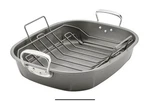 Circulon Nonstick Oval Roaster Pan W/ Rack Carbon Steel 18 15 New In Box. Fixed Price $34.95.
