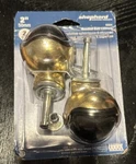 Shepherd Hardware 9354 Bright Brass Hooded Stem Casters, 2" Pk New 50MM. Fixed Price $12.99.