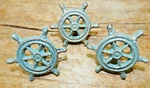 12 Cast Iron Nautical Shipswheel Style Drawer Pull, Door Handles Beach. Fixed Price $14.99.
