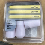 Shepherd Hi-vinyl Leg Tips 1/2" 13MM #19205 White 10 Packs Of Total 40. Fixed Price $12.00.