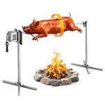 Vevor 52IN Electric Rotisserie Grill, 132 Lbs Capacity, Stainless Steel. Fixed Price $179.99.