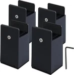 4-INCH Bed Risers With Felt Bottom For Floor Protection Black Set Of. Fixed Price $53.54.