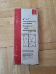 Hager 4" X Door Hinges - 2 Piece Set Satin Chrome Finish. Fixed Price $7.64.