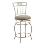 Coaster 24" Metal Bar Stool With Upholstered Seat In White. Fixed Price $75.99.