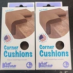 Kidkusion Corner Cushions, Brown, Lot Of 2 Packs. Fixed Price $10.99.