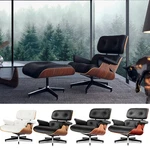 Used Mid-century Modern Eams Lounge Armchair Recliner With Ottoman Seat. Fixed Price $399.99.