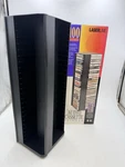 Vtg Laserline Tape Rotating Storage Tower 100 Audio Cassettes Old Stock. Fixed Price $39.99.