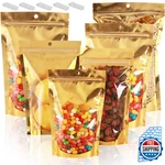 150 Pcs Gallon Mylar Bags For Food Storage, 10X14 With Window Stand. Fixed Price $71.65.