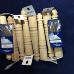 Table Legs 8" Waddell 2558 Unfinished Early American 4-PCS Plus Wood Screws. Fixed Price $16.50.