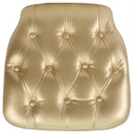 Flash Furniture Hard Tufted Vinyl Chiavari Chair Cushion Gold. Fixed Price $38.99.