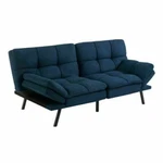 Mainstays Memory Foam Futon Couch. Fixed Price $350.00.