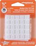 9957 3/8-INCH Self-adhesive Felt Furniture Pads, 75-PACK, White. Fixed Price $16.03.