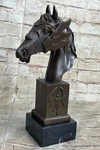 Lovers 100% Solid Bronze Horses Head Bust Sculpture Statue Equestrian Art. Fixed Price $149.50.