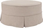 Natural Linen Round Slipcover-howard Elliott 36. Fixed Price $615.00.
