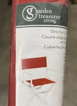 Directors Chair Red Cover Back & Bottom Set #0313908 Garden Treasures Living. Fixed Price $8.99.