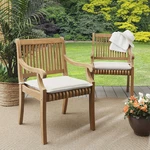 Sorra Home Sunbrella Chair Pad Set - Fade & Water Resistant, 19"X16. Fixed Price $120.99.