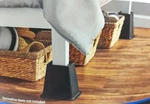 Mainstays 4-PACK Under Bed Leg Risers Furniture Lift Raiser Table Sofa 5.25" Lft. Fixed Price $21.21.