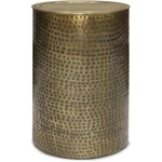 Corbin 16" Wide Metal Side Table Hammered Antique Gold Iron & Assembled. Fixed Price $256.95.