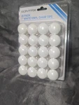 Vinyl Chair Tips 20 1'' Inch White - Sontax New Package Floor Protect. Fixed Price $6.49.