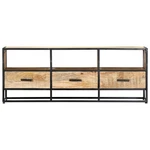 Tv Stand Unit Sideboard Console Media Cabinet Solid Mango Wood Vidaxl. Fixed Price $172.99.