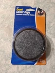 4 Pack Softtouch Waxman Carpet Caster Cups Floor Protectors 1/2" 2912. Fixed Price $5.25.