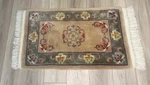 Trans-ocean Hand Carved Wool Rug 37X21.5 Floral Border Accent -vintage- Clean. Fixed Price $43.50.