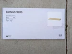 Ikea Kungsfors Shelf Bamboo/steel 23 5/8" Wall Suspension Rail 004.017.81-NEW. Fixed Price $59.89.