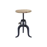 Global Archive Industrial Solid Wood And Iron Crank Table. Fixed Price $101.33.
