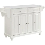 Crosley Furniture Cambridge Wood Granite Top Kitchen Island In White. Fixed Price $628.14.
