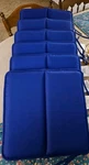 New Room Essentials 16X Outdoor Chair Seat Cushions Set Candid Cobalt Blue. Fixed Price $49.99.