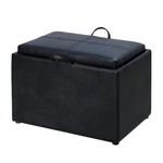 Convenience Concepts DESIGNS4COMFORT Accent Storage Ottoman, Black. Fixed Price $101.49.