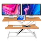 Height Adjustable 37" Stand Up Desk Converter Tabletop Dual Monitor Workstation. Fixed Price $82.40.
