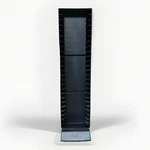 Vintage Laserline 25 Vhs Tape Tower Storage Rack Black Plastic. Fixed Price $48.99.
