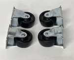 Waxman 4299199LW 2" Rubber Plate Rigid Caster Wheel 4PK For 90LBS New. Fixed Price $25.00.