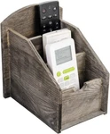 3 Slot Rustic Wooden Remote Control Frame Media Organizer,office Rock Grey. Fixed Price $33.00.