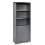 3 Tier Open Standing Bookcase Bookshelf Storage Organizer W/double Doors. Fixed Price $99.99.