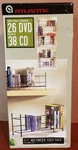 Atlantic Wire Multimedia Stack Rack Holds 38 Cd 26 Dvd 7" 16" 5". Fixed Price $25.99.