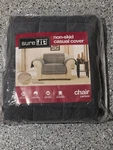 New! Sure Fit Velvet Non-skid Paw Print Pet Back Chair Furniture Cover Carbon. Fixed Price $49.99.