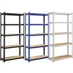 5-TIER Heavy Duty Metal Shelving Unit Garage Shelves Utility Rack Adjustable. Fixed Price $39.99.